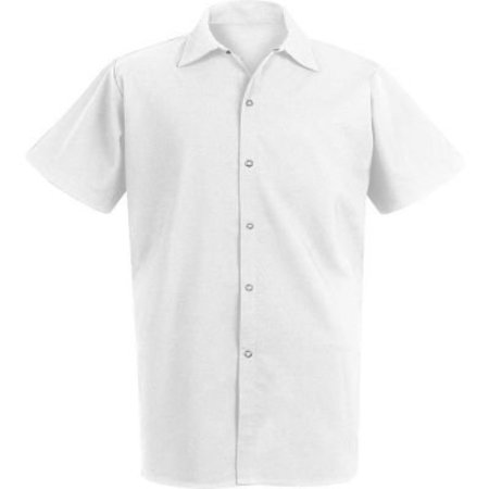 VF IMAGEWEAR Chef Designs Long Cook Shirt, White, Plain Weave, Spun Polyester, M 5035WHSSM